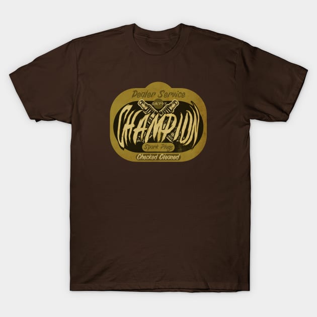 Sparkplug Vintage Label T-Shirt by CTShirts